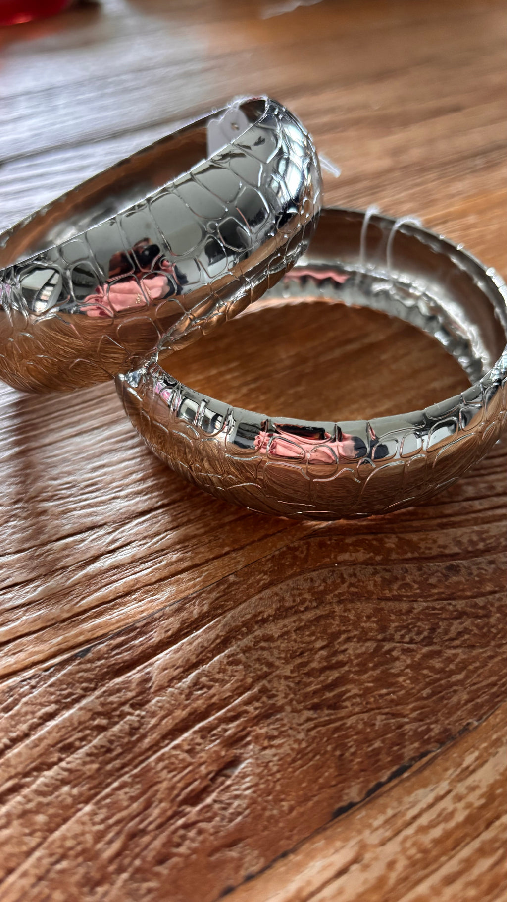 Metalen bangle zilverkleur