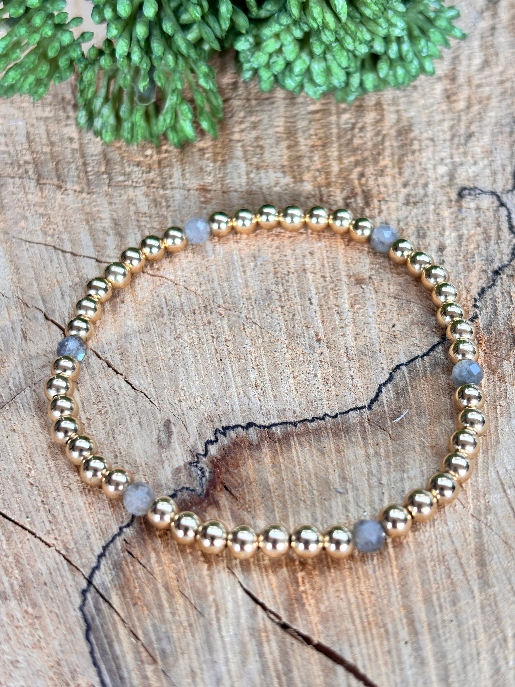 Gold filled 14k armband 4 mm