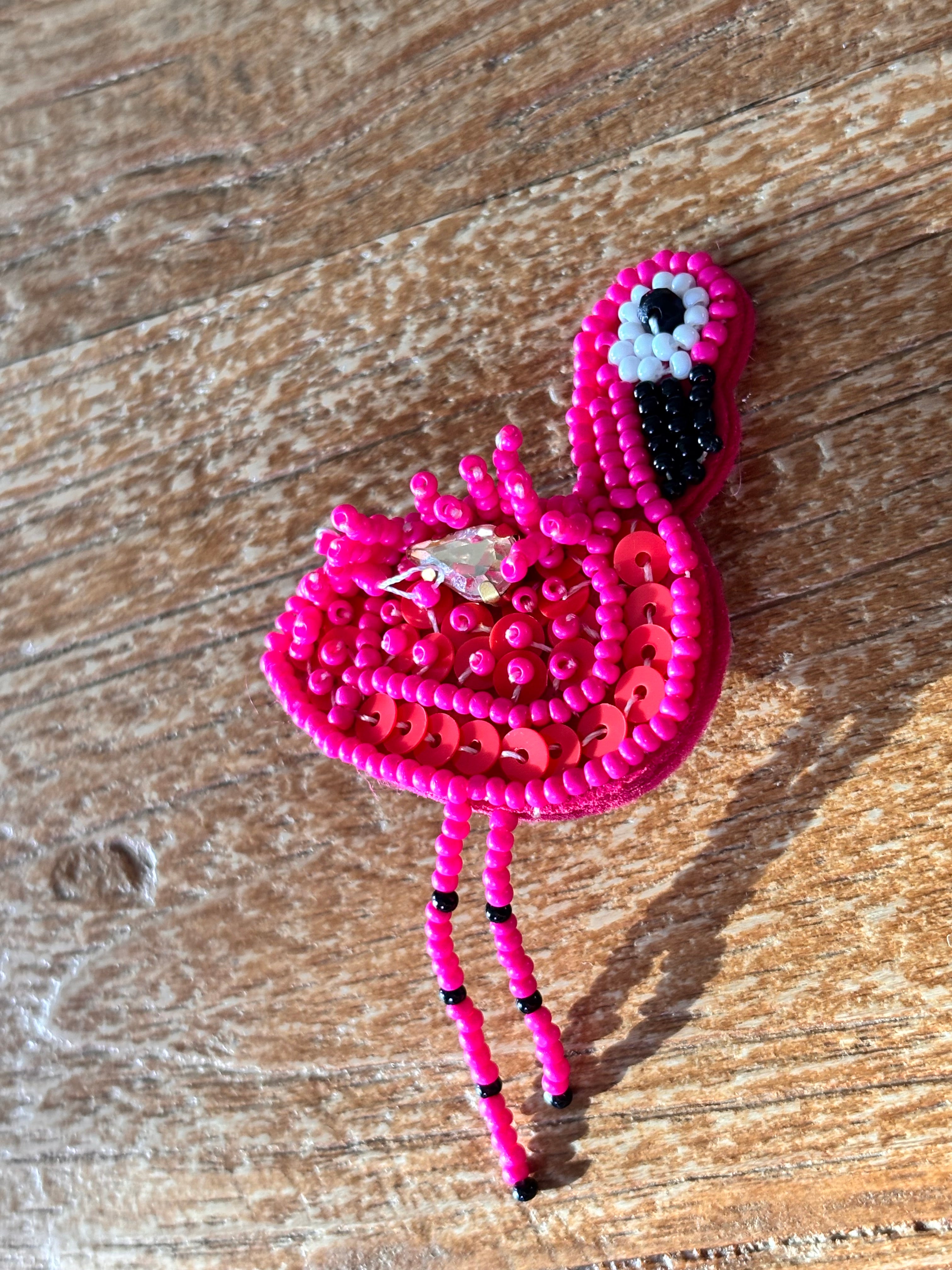 Flamingo broche