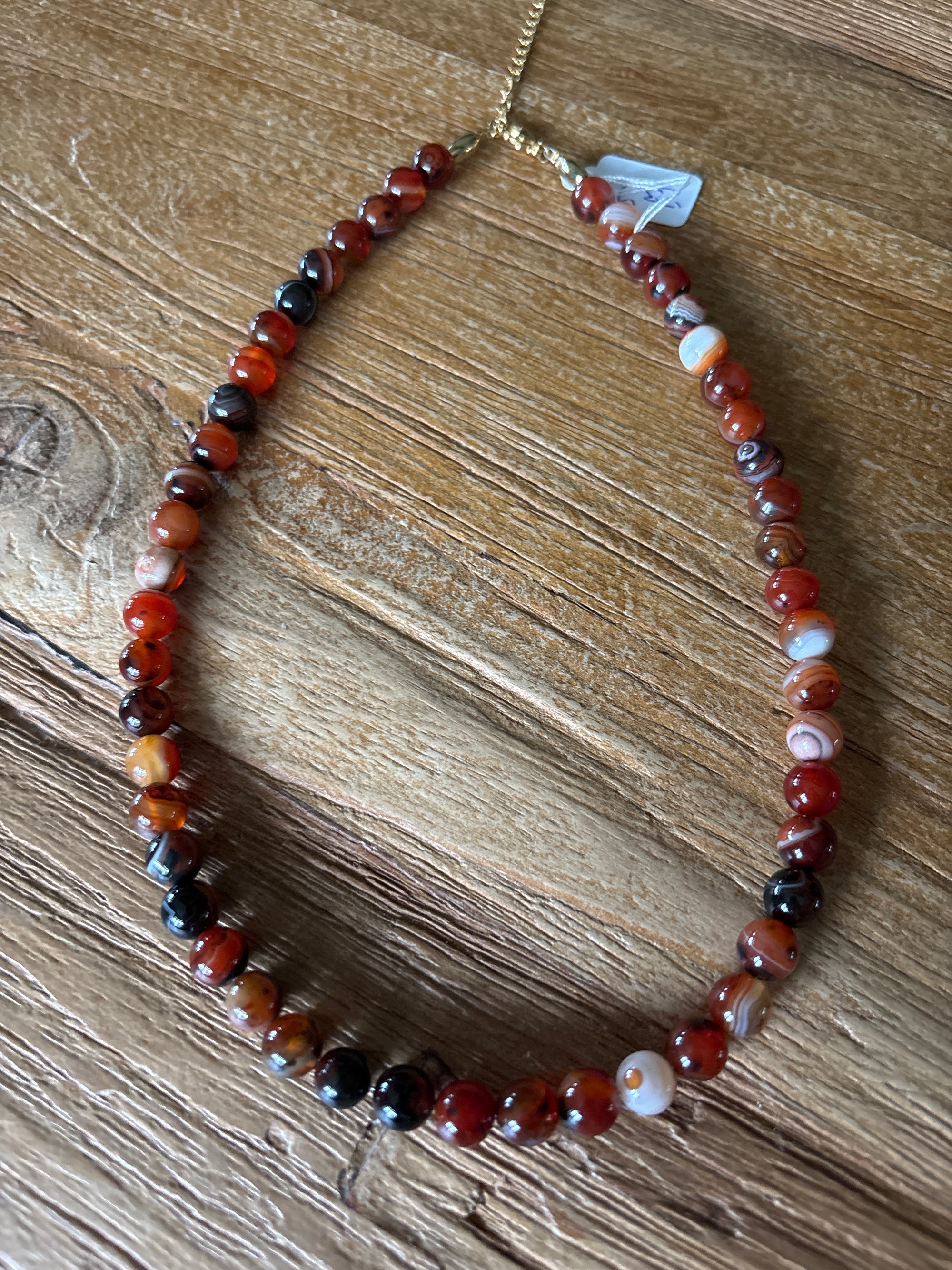 Natuursteen kralen ketting