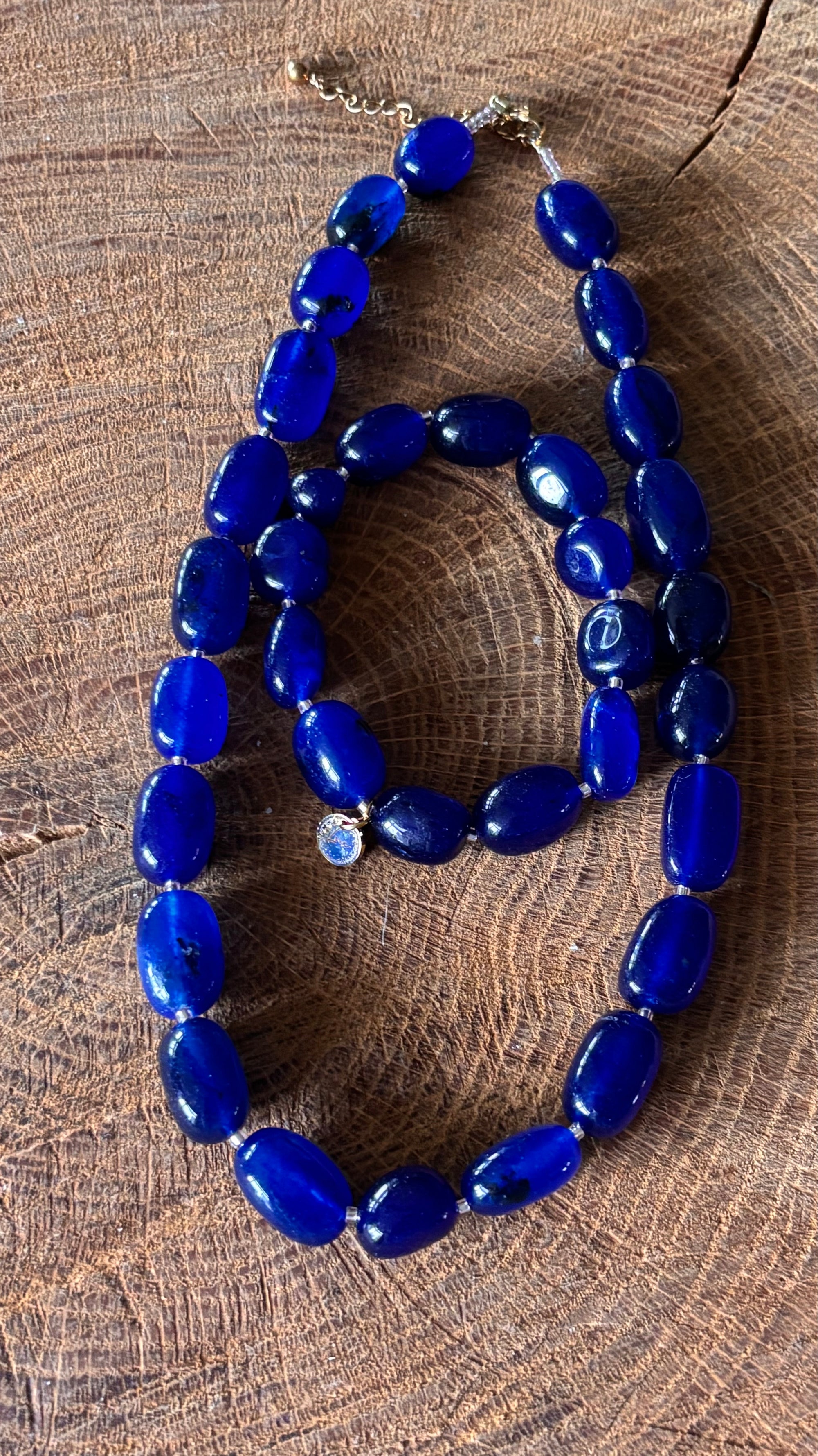 Armband blauw stretch