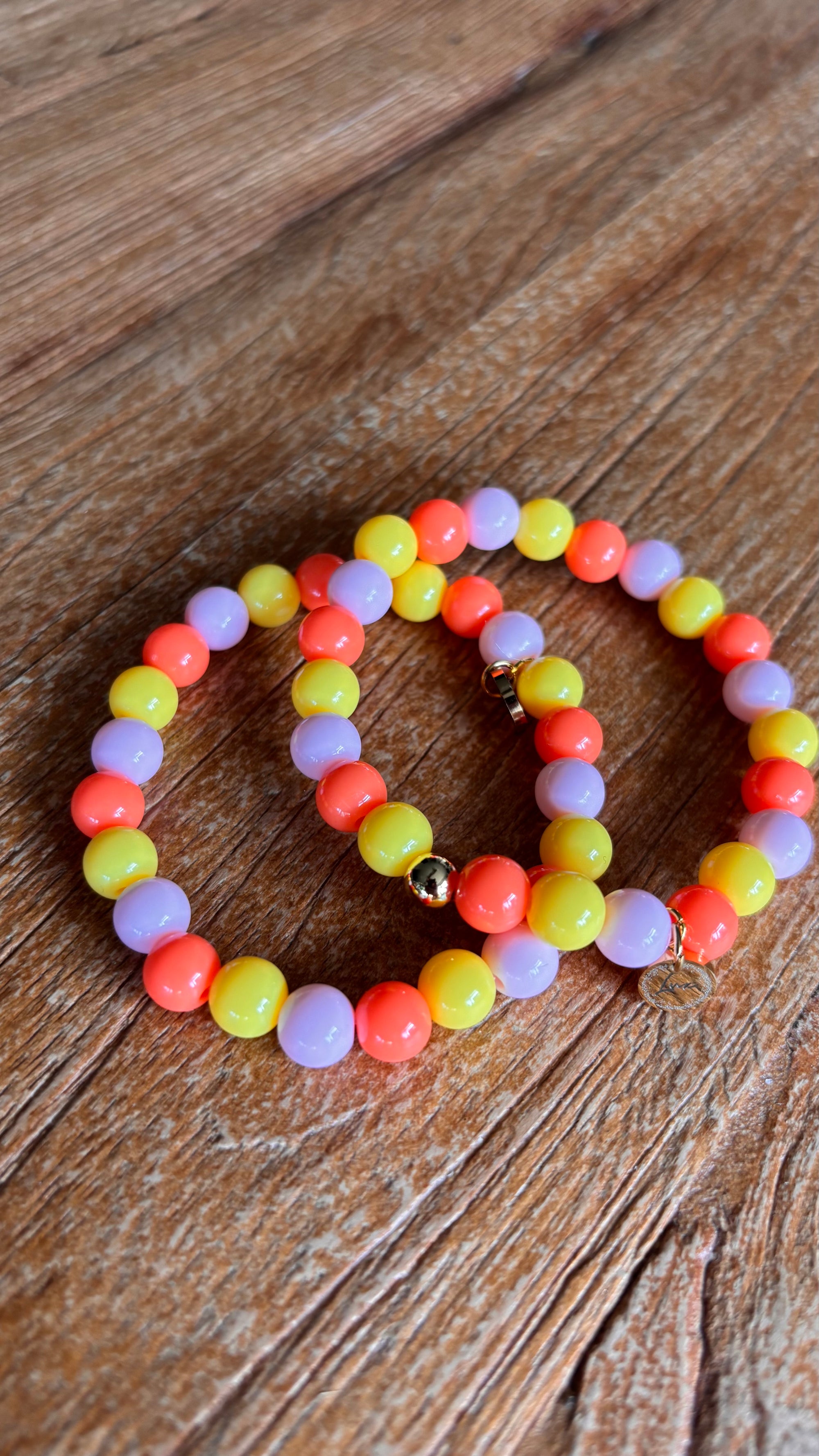 Stretch armband multicolor