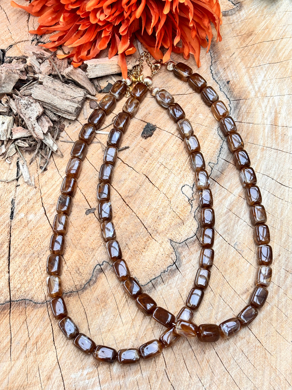 Trendy ketting mokka