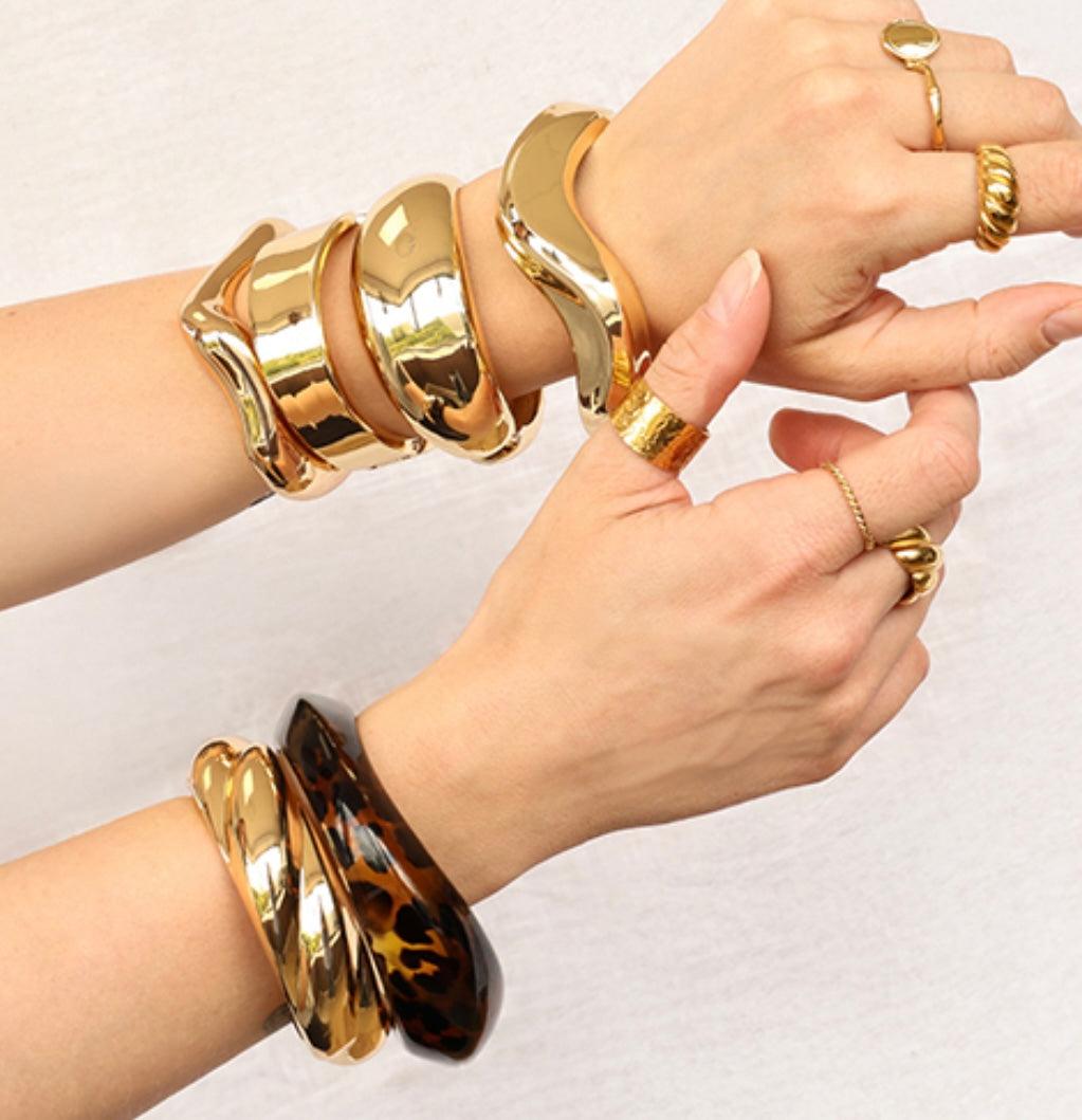 Metalen armband gold