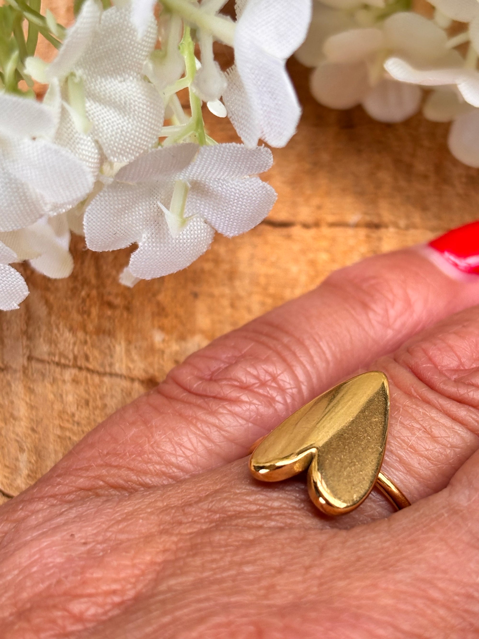 Ring hart gold