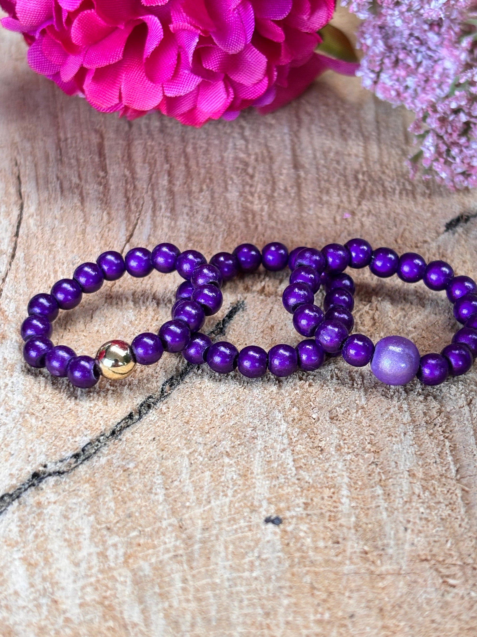 Stretch ring purple