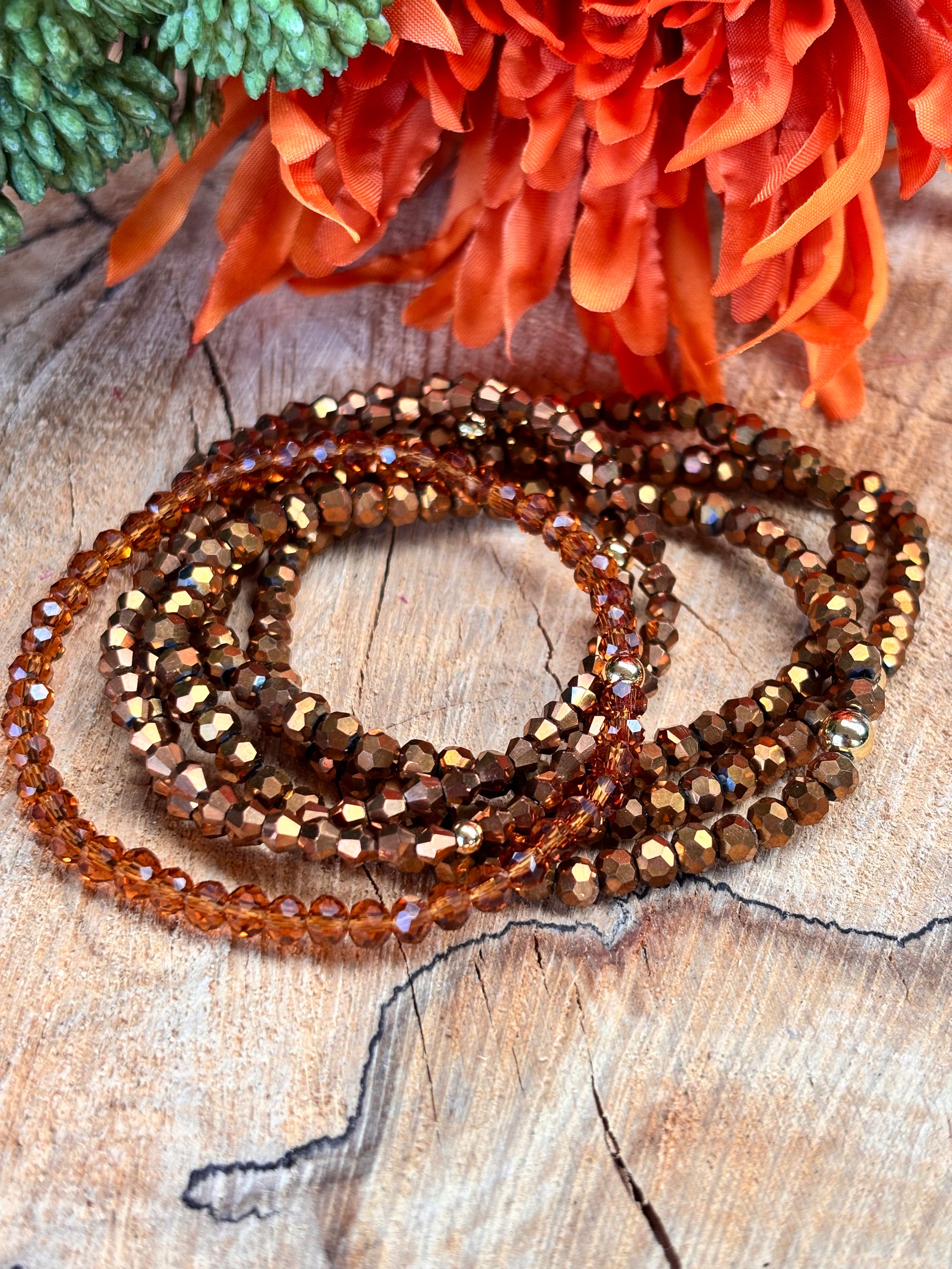 Lucido bruin/brons 4mm