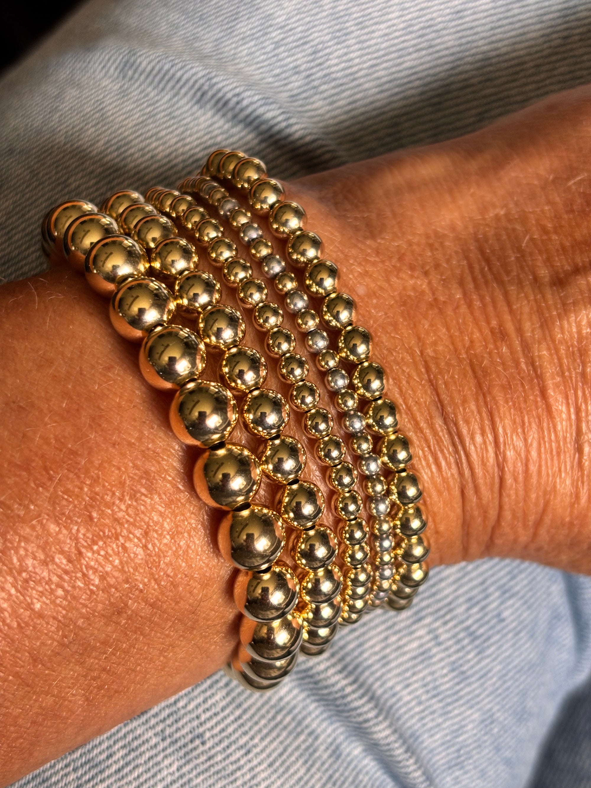 Gold filled 14k 6mm armband