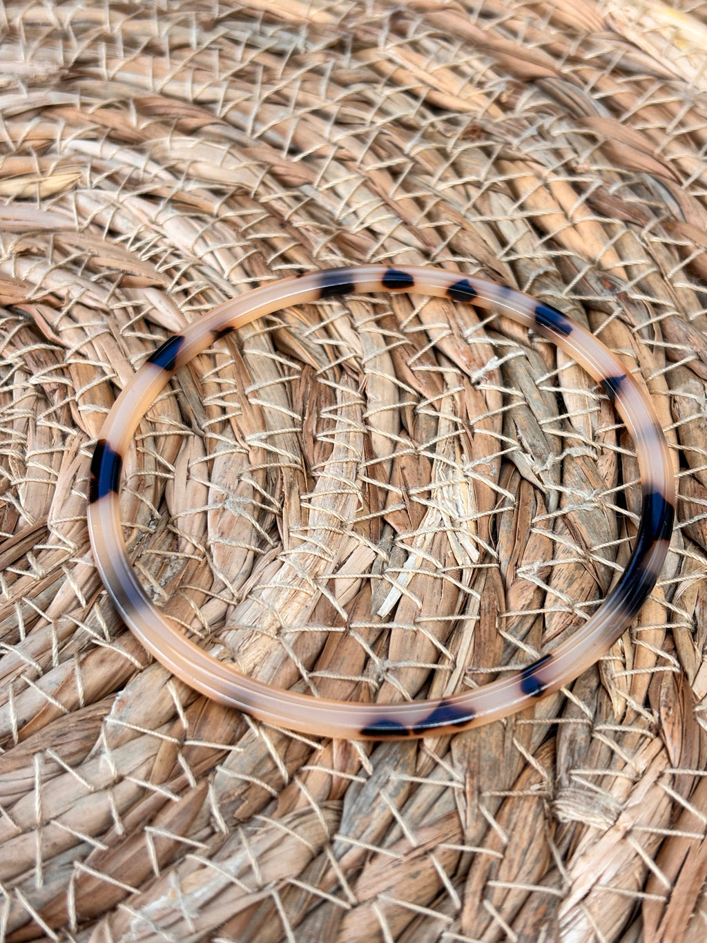 Trendy resin armband panterprint