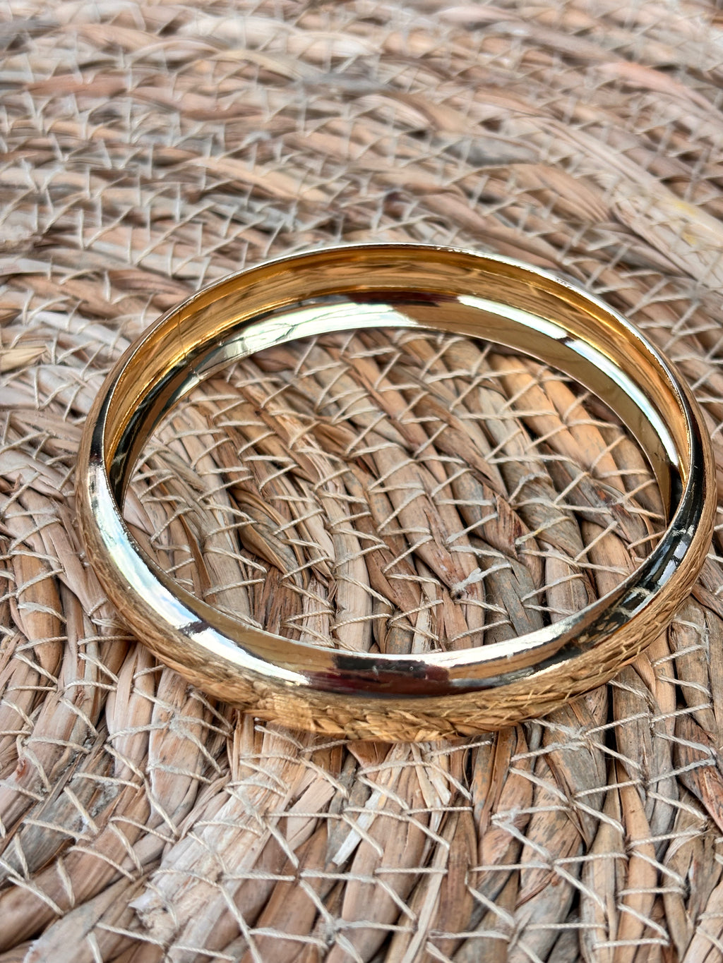 Trendy metalen armband gold